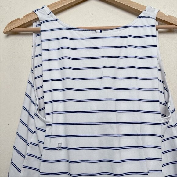 Kit And Ace Womens Small Striped Sleeveless Tank Top White and Blue - Picture 9 of 12
